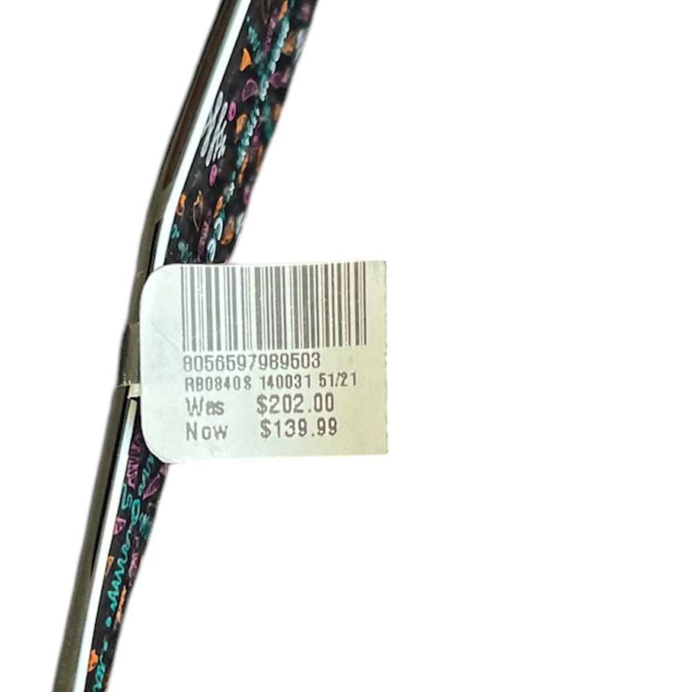 Ray-Ban Sunglasses RB 840 S 140031 Mega Wayfarer Black Green NWT - Picture 7 of 7